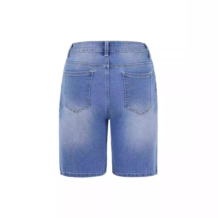 Damer denimshorts med avslappnad passform och avslappnade detaljer Mirla-Eva Jonsson