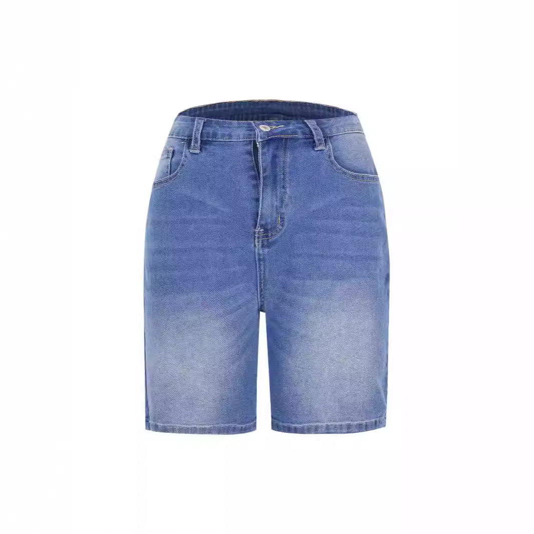 Damer denimshorts med avslappnad passform och avslappnade detaljer Mirla-Eva Jonsson
