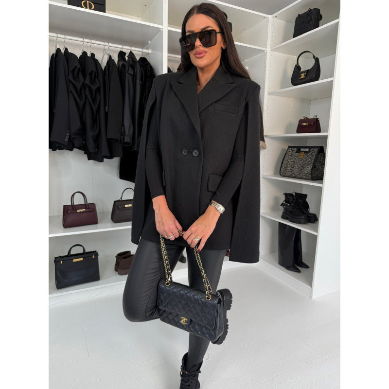 Damer dubbelknäppt Cape Blazer Eva Jonsson-Eva Jonsson