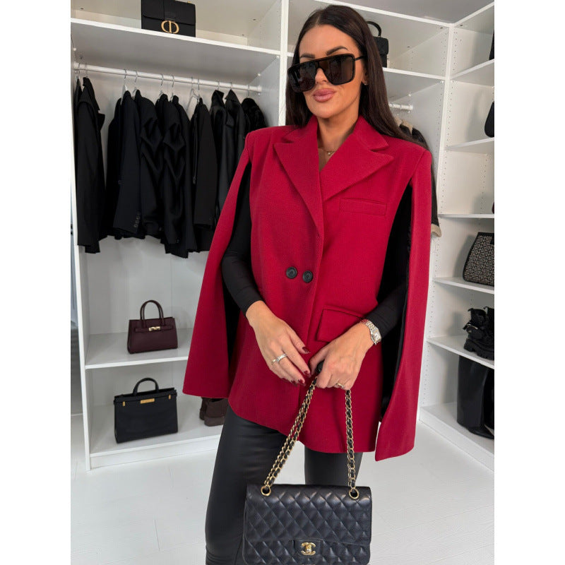 Damer dubbelknäppt Cape Blazer Eva Jonsson-Eva Jonsson
