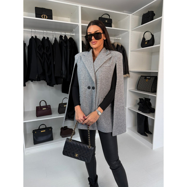 Damer dubbelknäppt Cape Blazer Eva Jonsson-Eva Jonsson