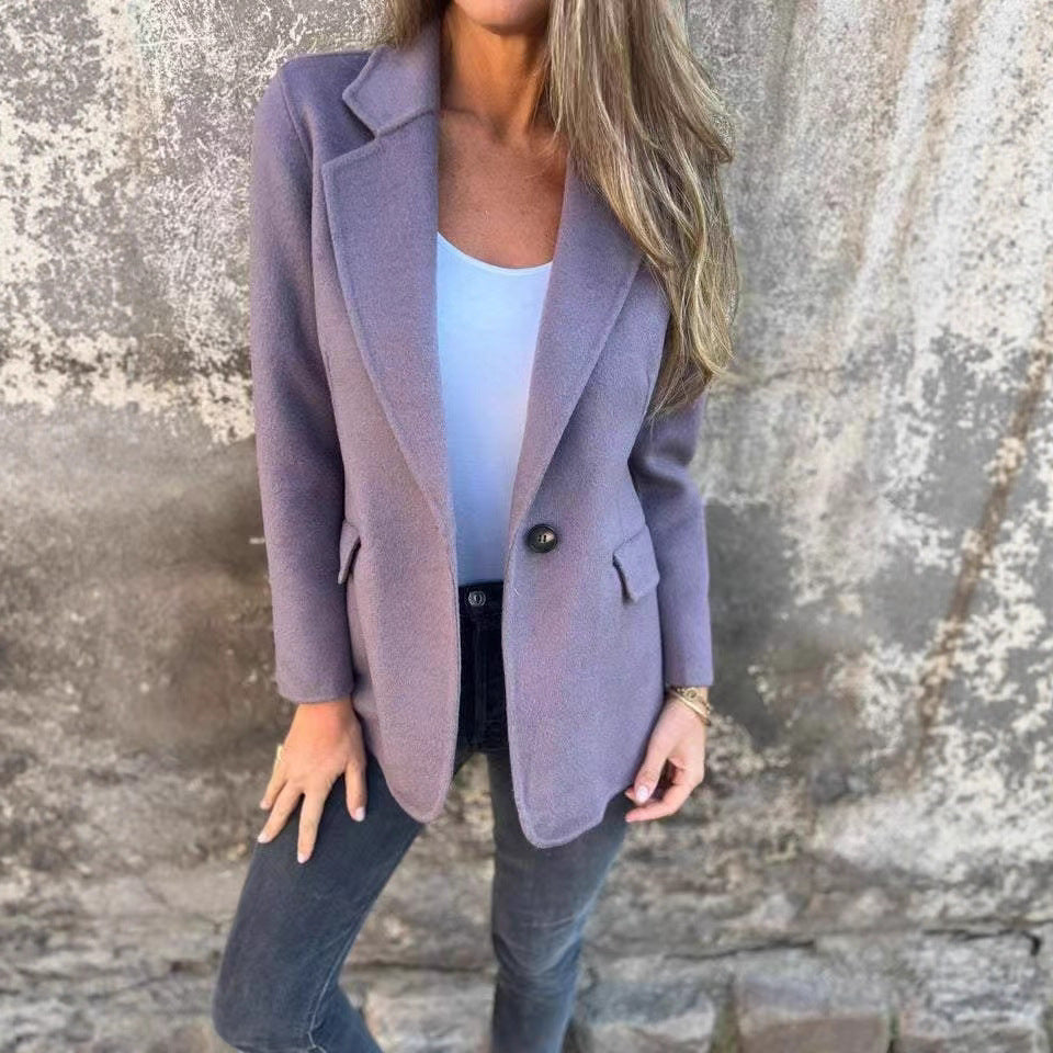 Damer elegant Blazerjacka i mjukt material Mirla-Eva Jonsson