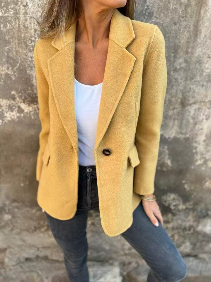 Damer elegant Blazerjacka i mjukt material Mirla-Eva Jonsson
