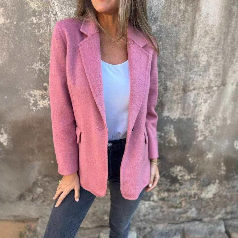 Damer elegant Blazerjacka i mjukt material Mirla-Eva Jonsson