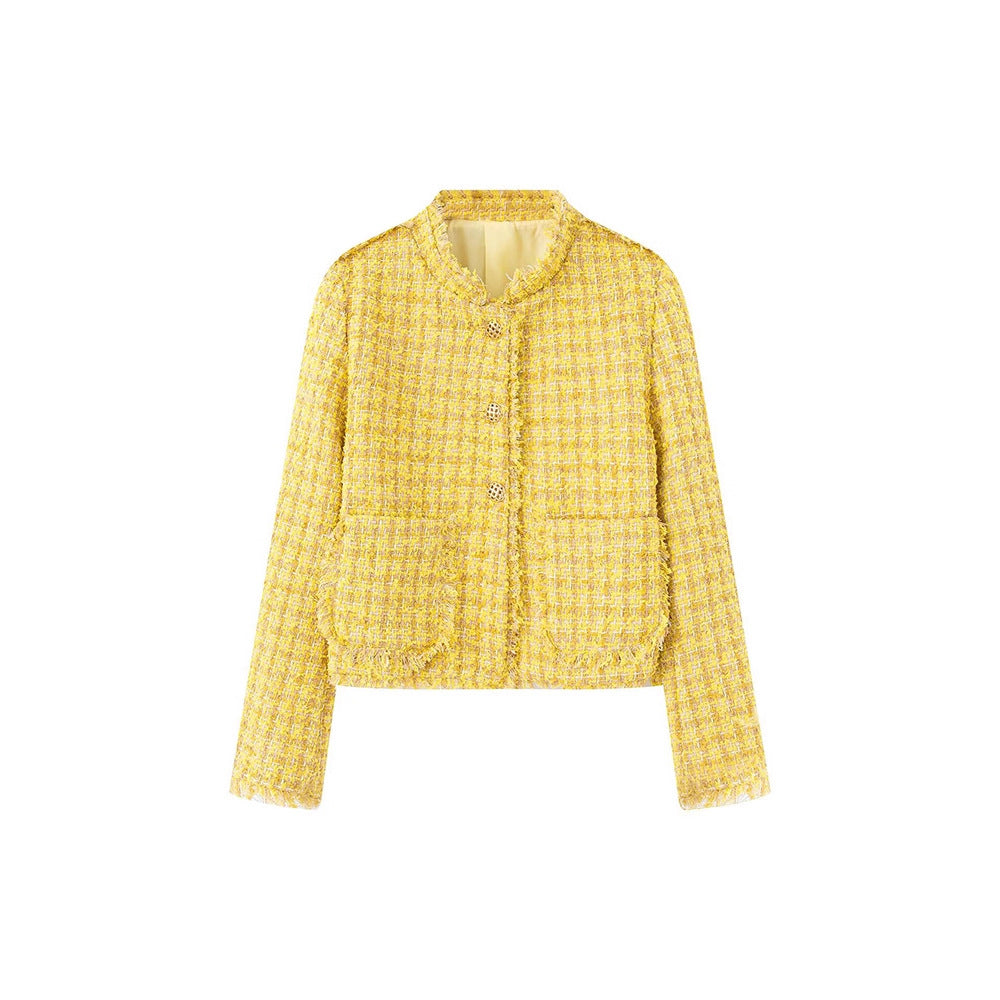 Damer elegant Bouclé-jacka Mirla-Eva Jonsson