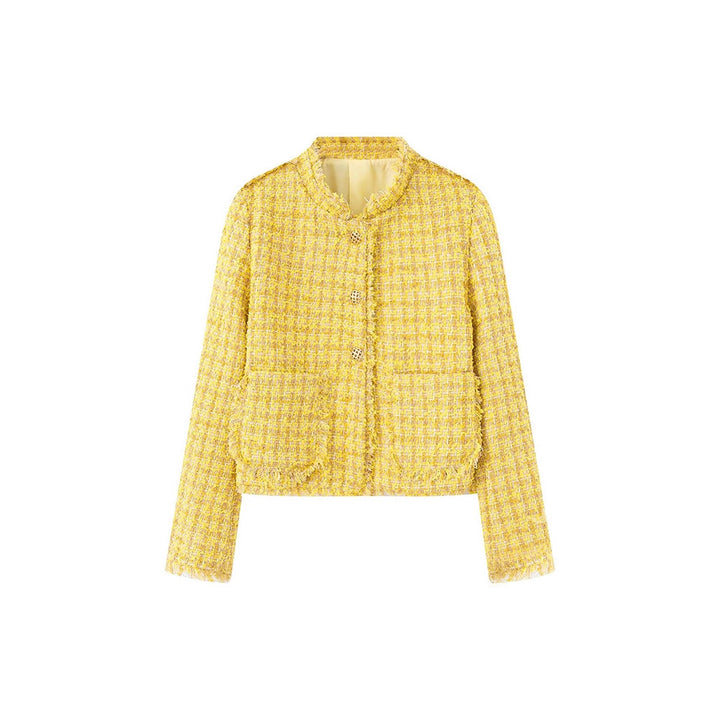 Damer elegant Bouclé-jacka Mirla-Eva Jonsson