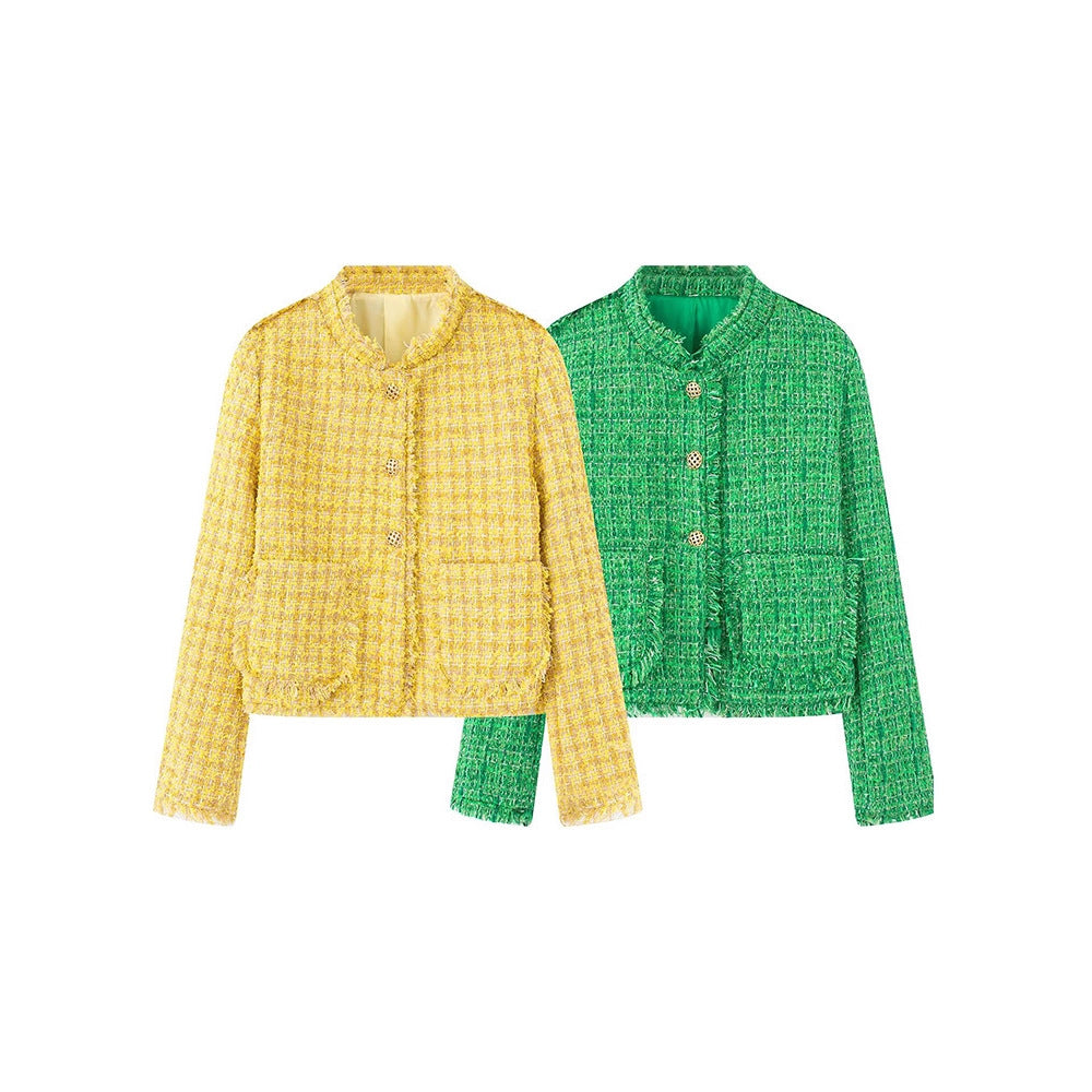 Damer elegant Bouclé-jacka Mirla-Eva Jonsson