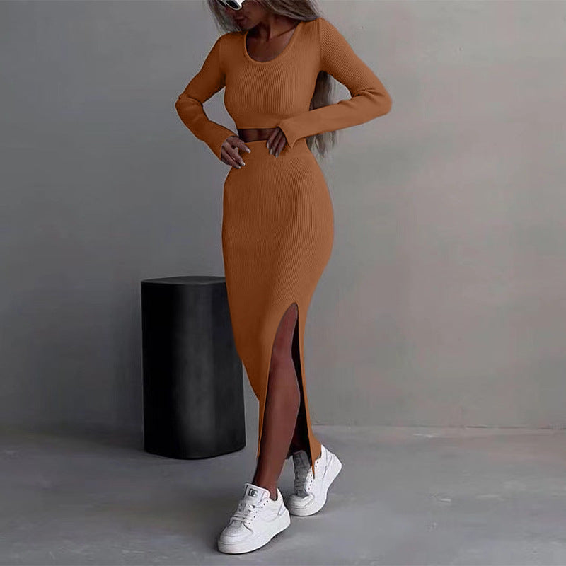 Damer elegant Crop-Top och lång Maxi-kjol ensemble Eva Jonsson-Eva Jonsson