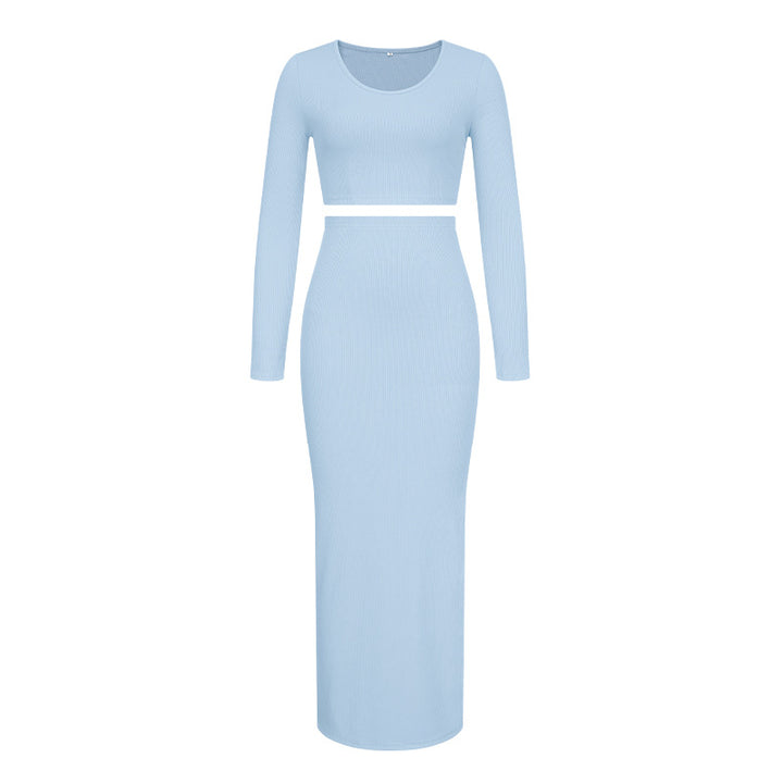 Damer elegant Crop-Top och lång Maxi-kjol ensemble Eva Jonsson-Eva Jonsson