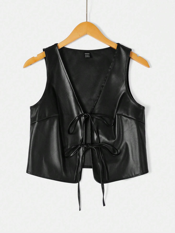 Damer elegant Cropped-Top med moderne snörning Mirla-Eva Jonsson