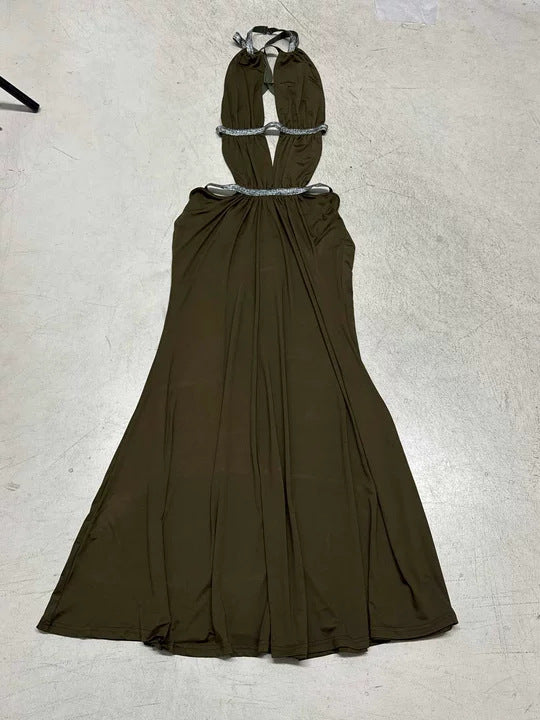 Damer elegant Cut-Out Maxiklänning med glittrade accenter Mirla-Eva Jonsson