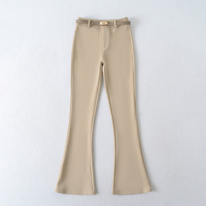Damer elegant Flared-byxa med justerbar midja Mirla-Eva Jonsson