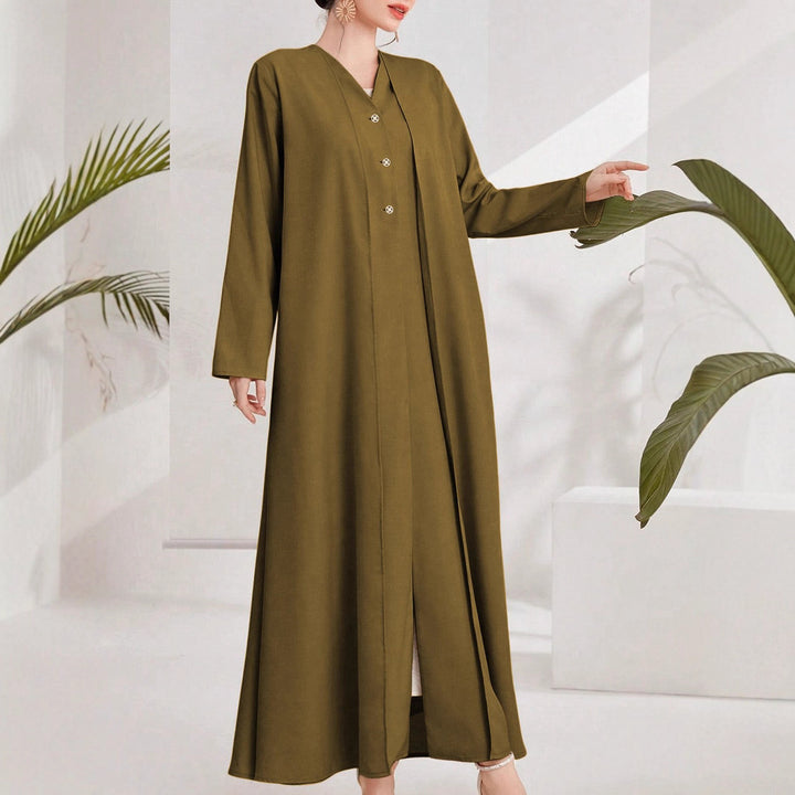 Damer elegant Kimono-kappa med knapppdetaljer Mirla-Eva Jonsson