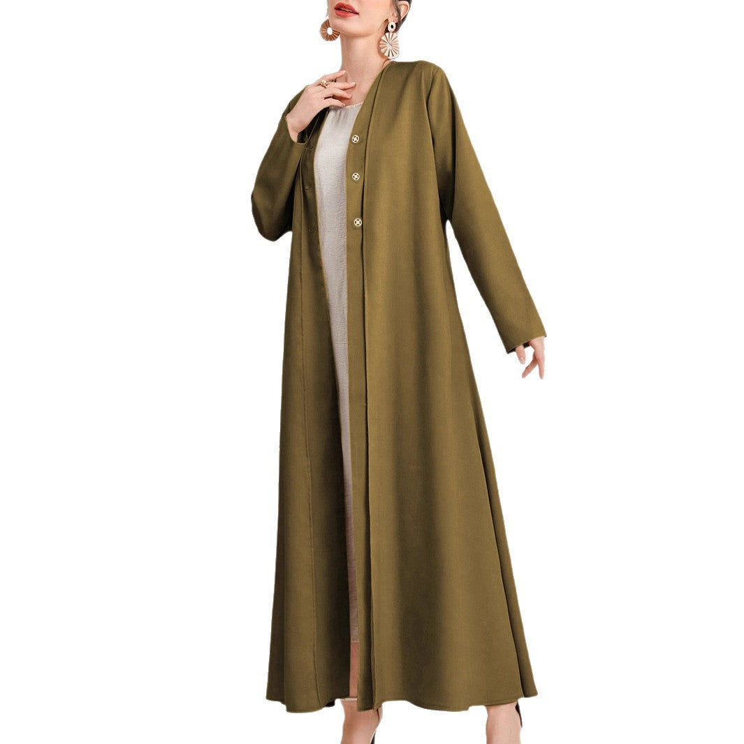 Damer elegant Kimono-kappa med knapppdetaljer Mirla-Eva Jonsson