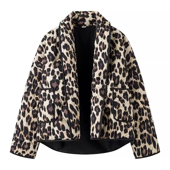 Damer elegant Leo-tryck jacka Mirla-Eva Jonsson