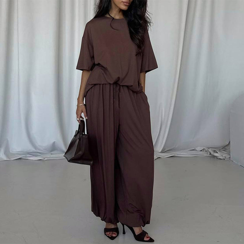 Damer elegant Maxi-klänning med löst skuren cardigan Mirla-Eva Jonsson