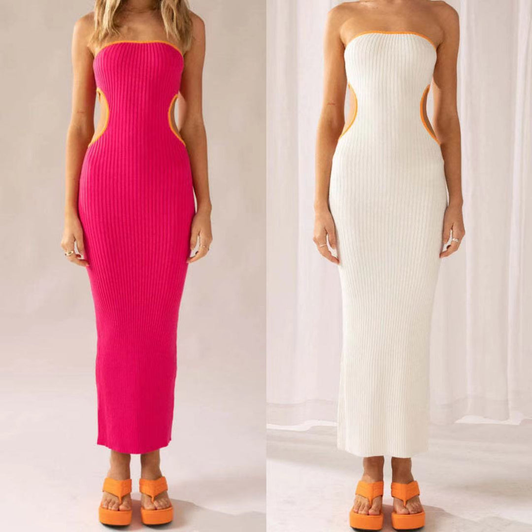 Damer elegant Maxi klänning med off-shoulder design och fashionabla cut-outs Mirla-Eva Jonsson