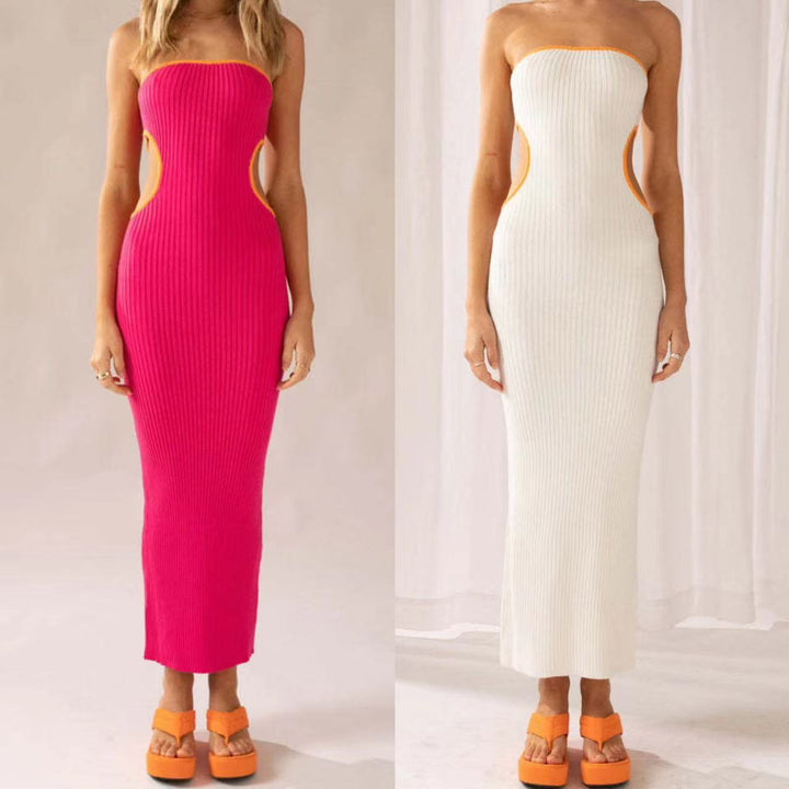 Damer elegant Maxi klänning med off-shoulder design och fashionabla cut-outs Mirla-Eva Jonsson