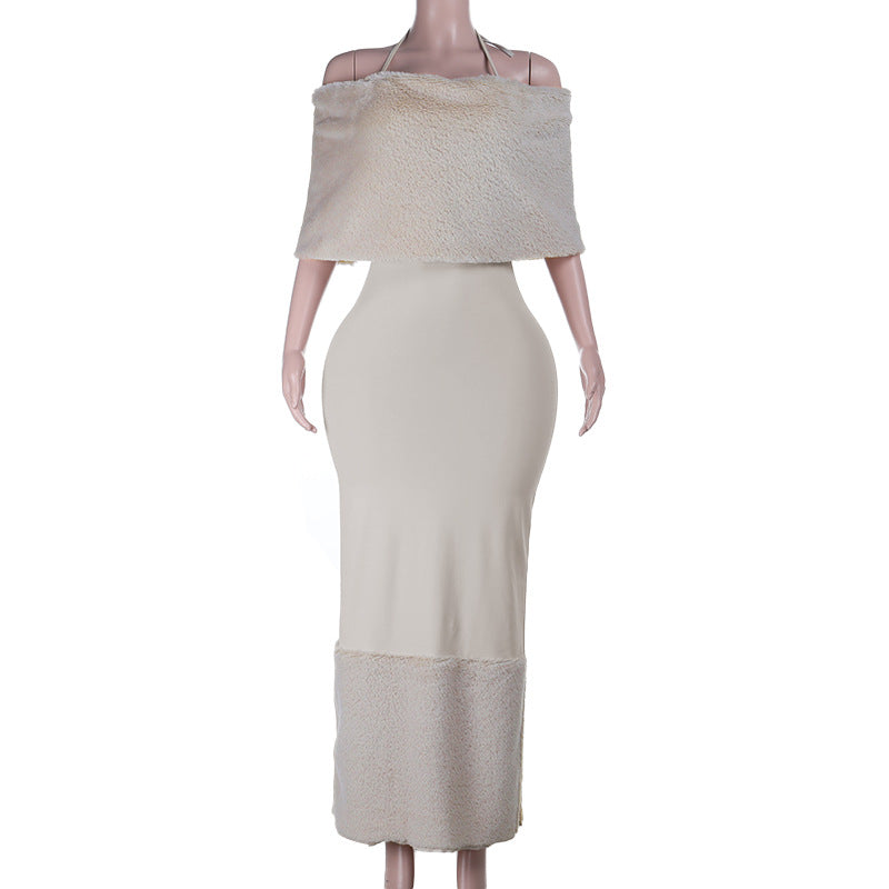 Damer elegant Maxiklänning med strapless design och flytande tyg Mirla-Eva Jonsson