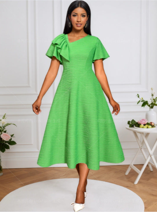 Damer elegant Midikjol med volangdetaljer Mirla-Eva Jonsson