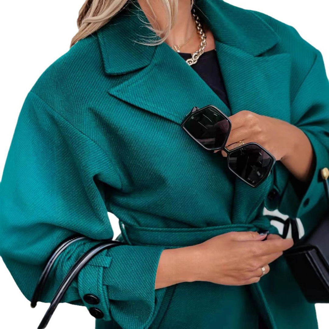Damer elegant Midlength-trenchcoat med justerbart bälte Mirla-Eva Jonsson