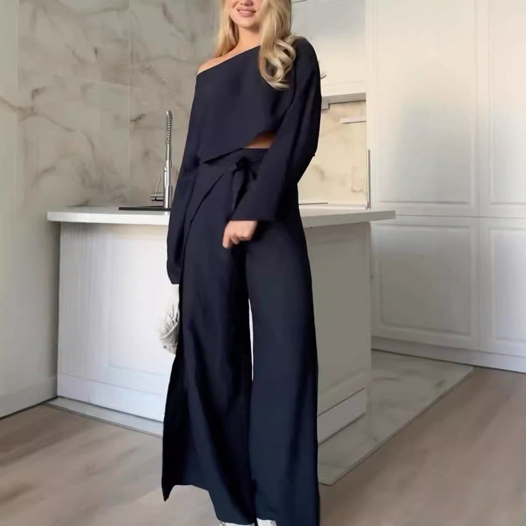 Damer elegant One-Piece Jumpsuit med vid ben Mirla-Eva Jonsson