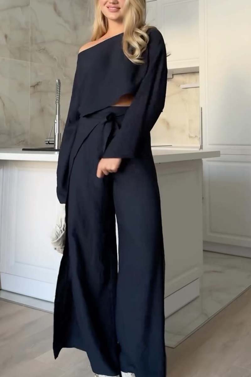 Damer elegant One-Piece Jumpsuit med vid ben Mirla-Eva Jonsson