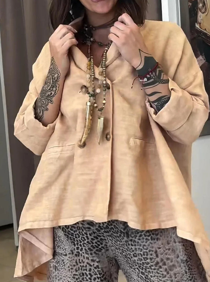 Damer elegant Oversized-blazer med dubbelknapplist Eva Jonsson-Eva Jonsson