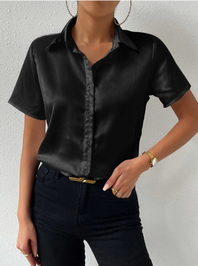 Damer elegant Satinblus Mirla-Eva Jonsson