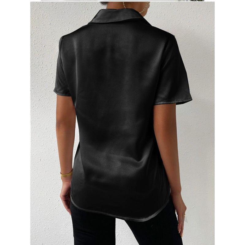 Damer elegant Satinblus Mirla-Eva Jonsson