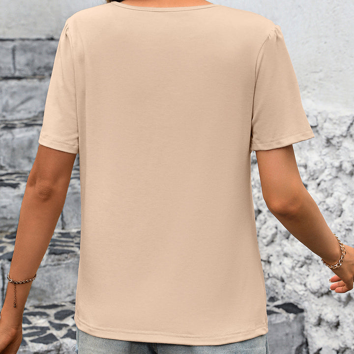 Damer elegant T-shirt med strukturerad design Eva Jonsson-Eva Jonsson