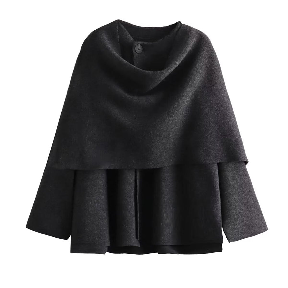 Damer elegant Ull-Cape Eva Jonsson-Eva Jonsson