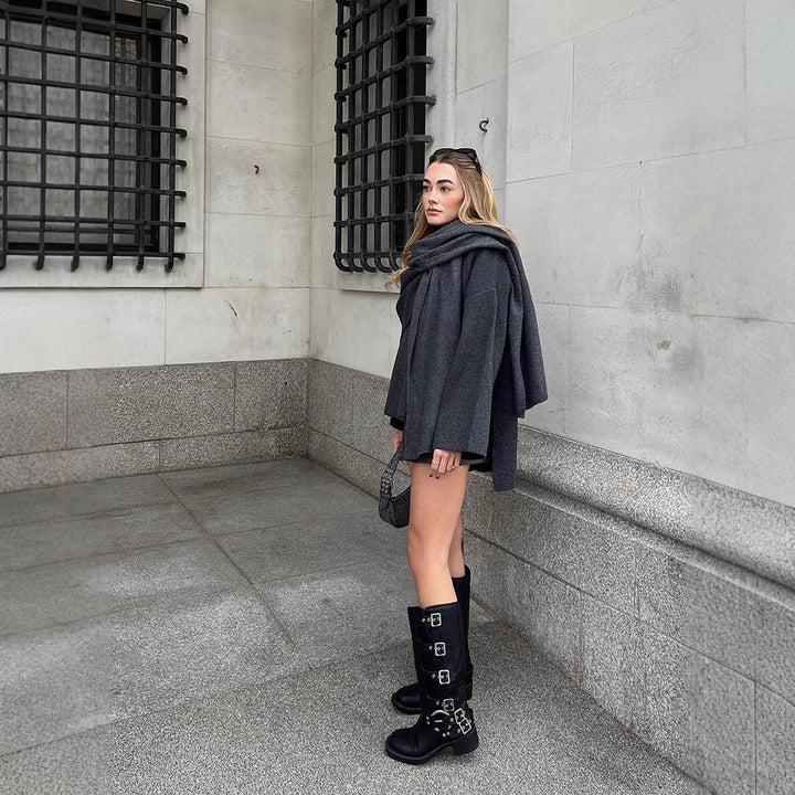 Damer elegant Ull-Cape Eva Jonsson-Eva Jonsson