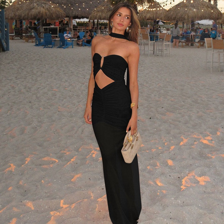 Damer elegant aftenkjole med cut-out-detaljer Mirla-Eva Jonsson
