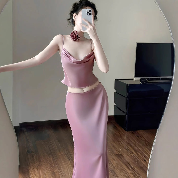 Damer elegant andra etuiklänning med volanger och band Mirla-Eva Jonsson