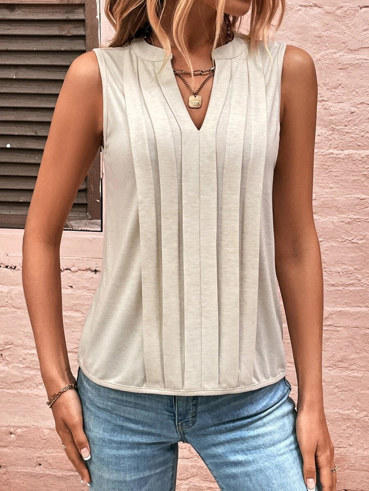 Damer elegant ärmlös blus Mirla-Eva Jonsson