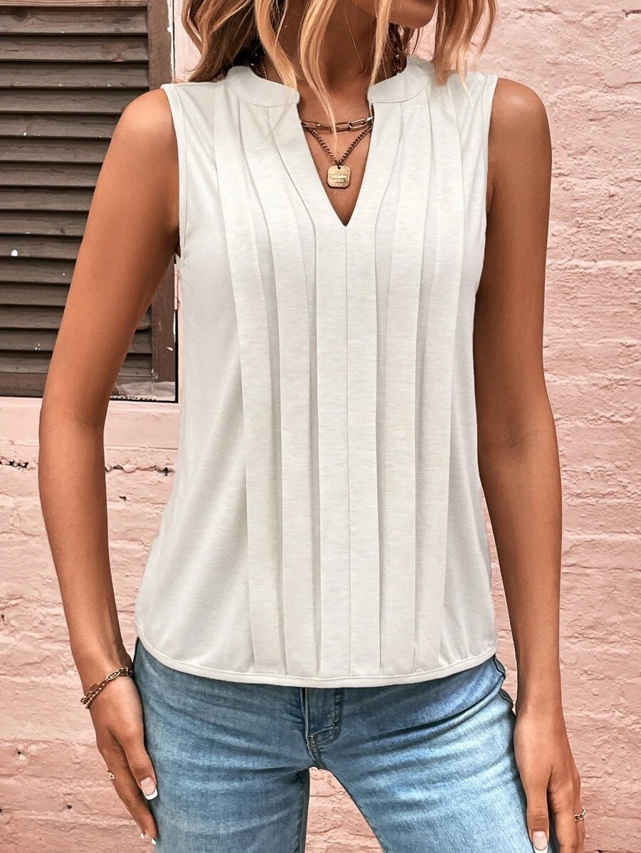 Damer elegant ärmlös blus Mirla-Eva Jonsson