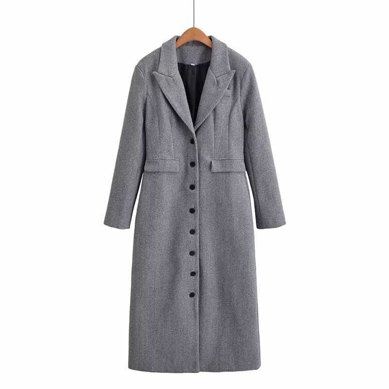 Damer elegant avlång blazer-kappa Mirla-Eva Jonsson