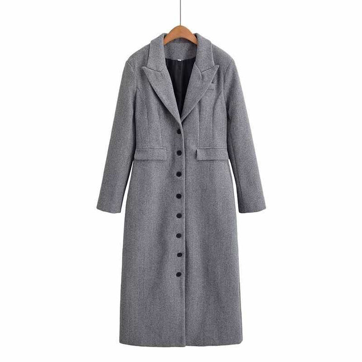 Damer elegant avlång blazer-kappa Mirla-Eva Jonsson