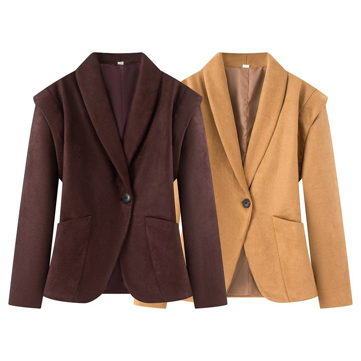 Damer elegant blazer jacka med texturerat tyg Mirla-Eva Jonsson