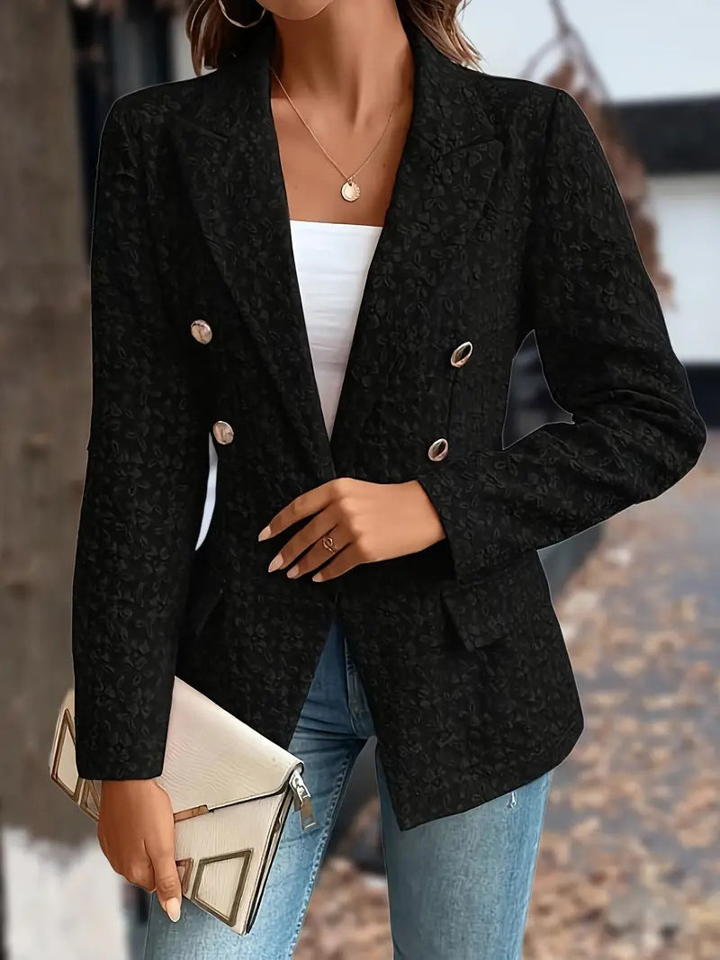 Damer elegant blazer med florala strukturer Mirla-Eva Jonsson