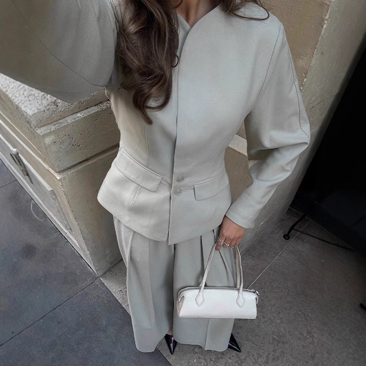 Damer elegant blazer- och byxensemble Mirla-Eva Jonsson