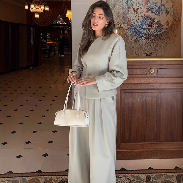 Damer elegant blazer- och byxensemble Mirla-Eva Jonsson