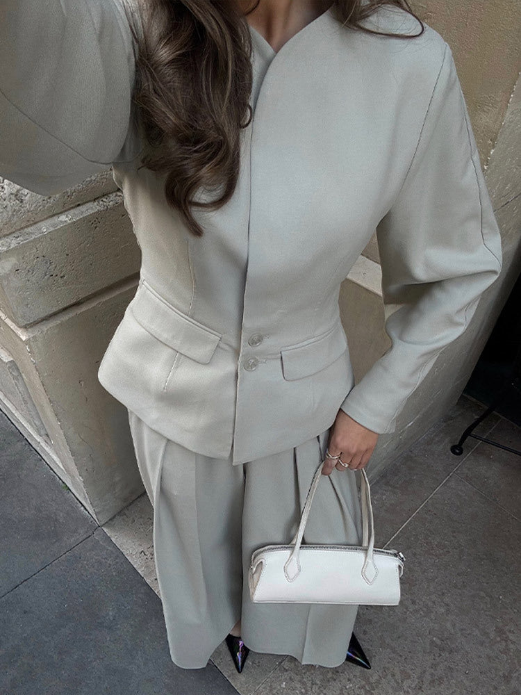 Damer elegant blazer- och byxensemble Mirla-Eva Jonsson