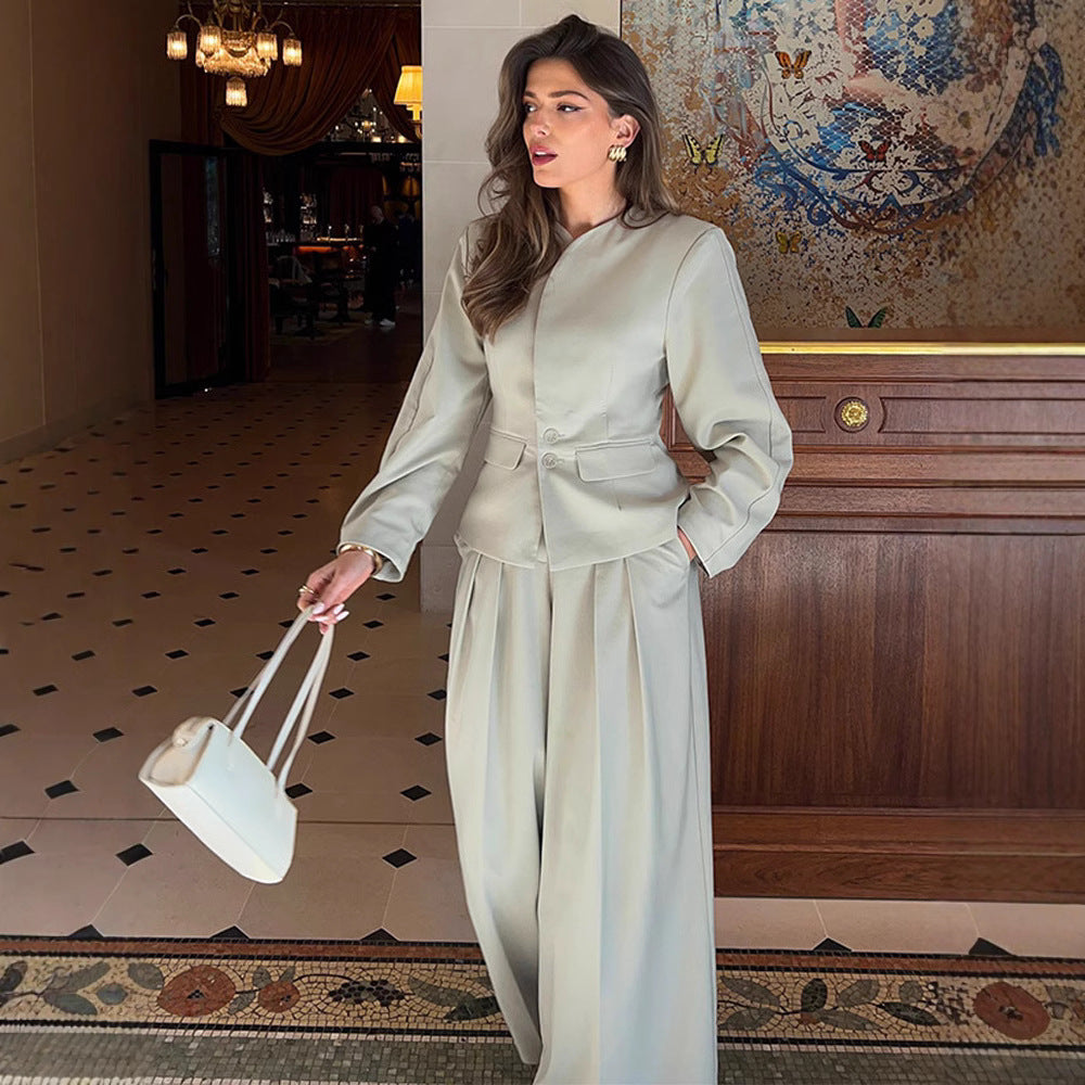 Damer elegant blazer- och byxensemble Mirla-Eva Jonsson