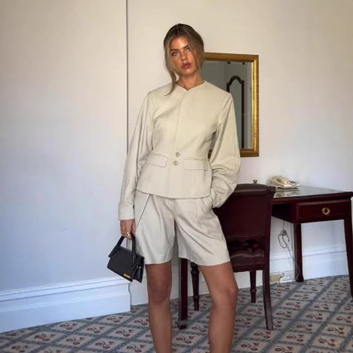 Damer elegant blazer-shorts-set Eva Jonsson-Eva Jonsson