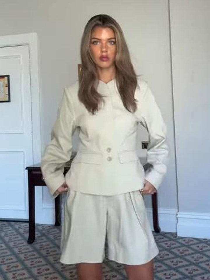 Damer elegant blazer-shorts-set Eva Jonsson-Eva Jonsson