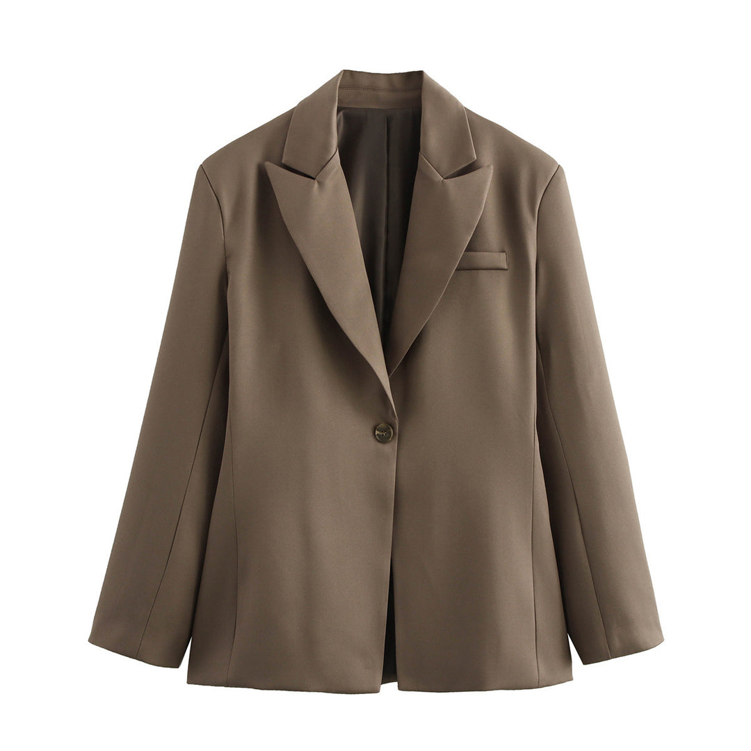 Damer elegant blazerjacka i minimalistisk design med praktiska fickor Mirla-Eva Jonsson