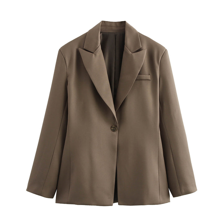 Damer elegant blazerjacka i minimalistisk design med praktiska fickor Mirla-Eva Jonsson