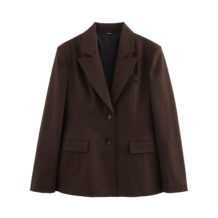 Damer elegant blazerjacka med strukturerad design och praktiska fickor Mirla-Eva Jonsson